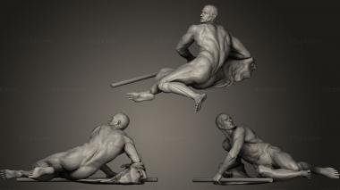 Figurines of people Warrior 19 3d model